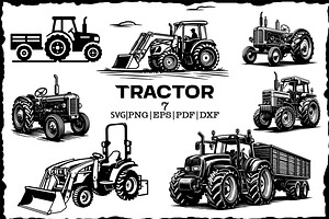 Farm tractor svg clipart
