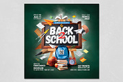 Back To School Flyer Template, a Flyer Template by Tarommir (Thumbnail 2 of 3)