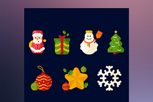Christmas Icons Set