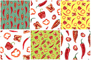 Watercolor red and chili peppers set, a Pattern Graphic by lenavetka87 (Thumbnail 2 of 3)