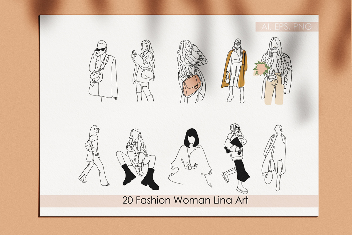 Women fashion art. Fashion vector, a Person Illustration by velychko.ua (Photo 10 of 11)