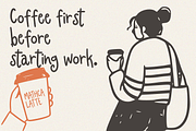 Sunday Brew Handwritten Font, a Handwritten Font by cocodesign (Thumbnail 4 of 8)