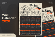 Halloween Horror Wall Calendar 2026, a Print Template by Annora Studio (Thumbnail 1 of 6)