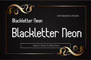Blackletter neon, a Blackletter Font by Wow Magic (Thumbnail 1 of 3)