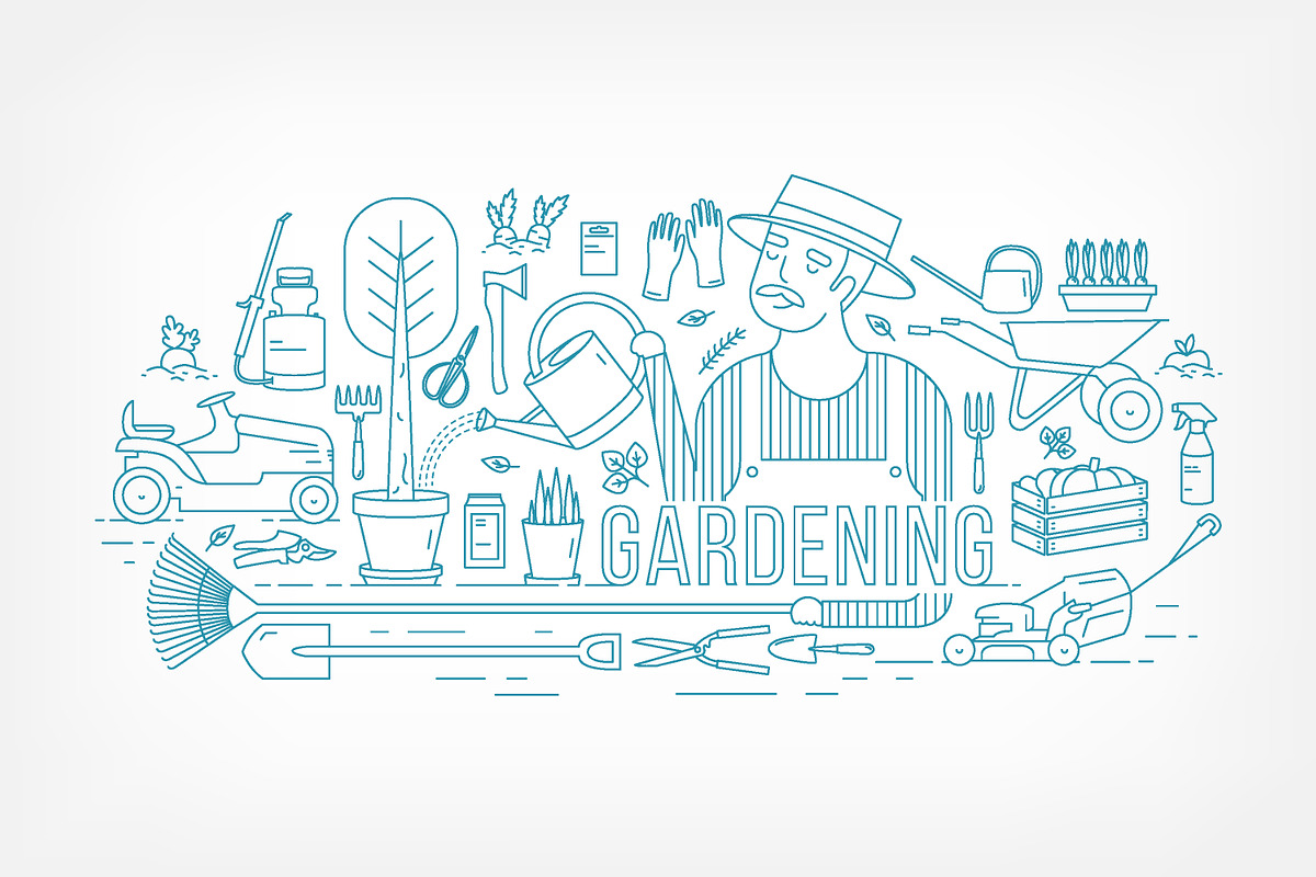 Gardening bundle, seamless patterns, a Decorative Illustration by Good Studio (Photo 2 of 13)