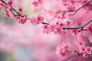 Close up of vibrant pink cherry, a Nature Photo by MistyDay