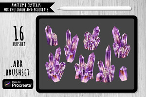 Amethyst Crystal Brushes