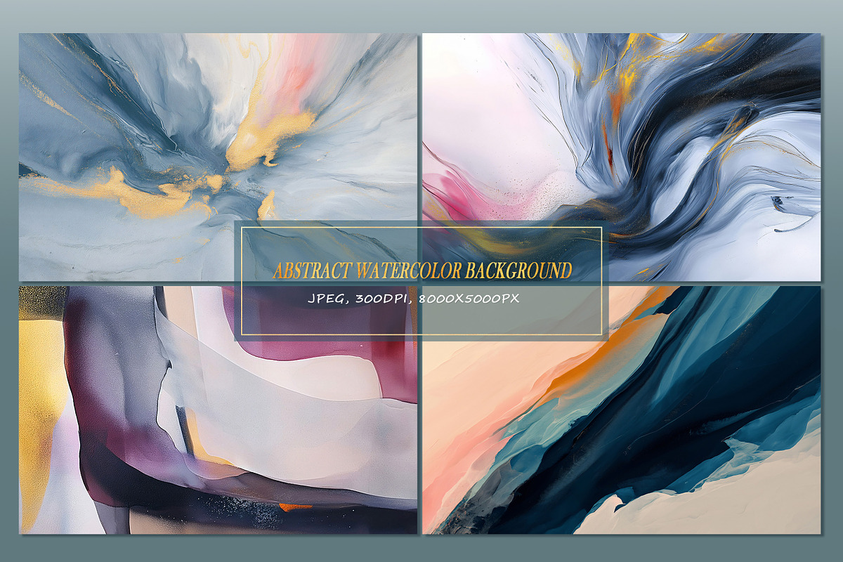 Abstract watercolor background, a Background Graphic by DamonYang's shop (Photo 3 of 7)