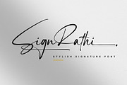 Sign Rathi | Signature Script, a Script Font by Lemonthe (Thumbnail 1 of 9)