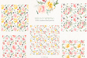 Hello Spring Watercolor ClipArt, an Animal Illustration by whiteheartdesign (Thumbnail 11 of 24)