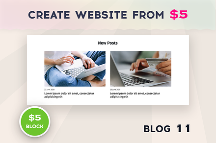 Uny Builder Blocks - Blog 11, a Bootstrap Template by emagweb