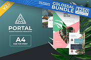 A4 Portal Modern Powerpoint Template, a Presentation Template by Reshapely (Thumbnail 1 of 18)