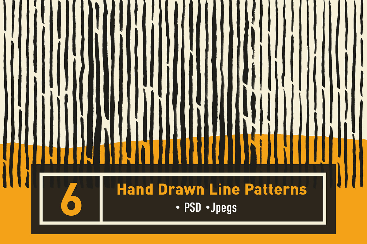 6 Hand Drawn Abstract Line Pattern, a Pattern Graphic by sergiowashere (Photo 1 of 8)
