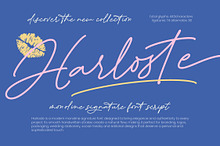Harloste Monoline Signature Font