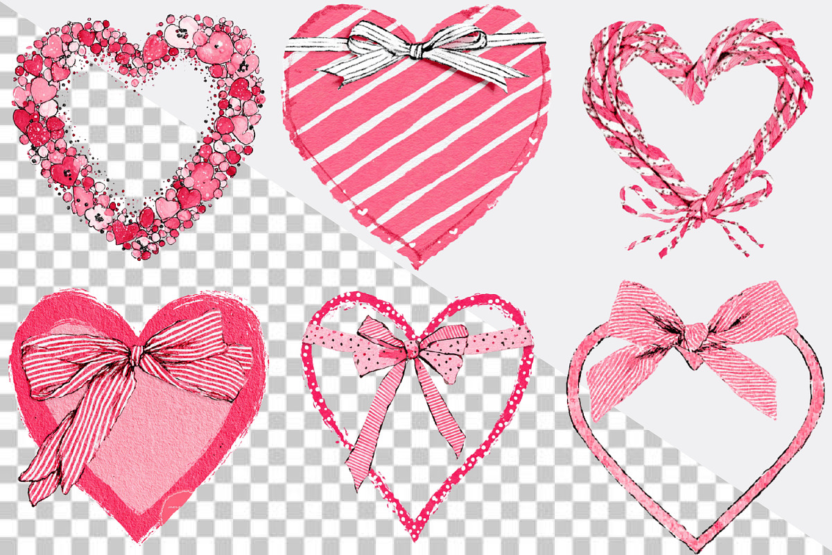 Valentine Bow Heart Frame Bundle, an Illustration by SVGArt (Photo 2 of 8)