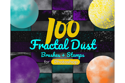 100 Fractal Brushes and Stamps