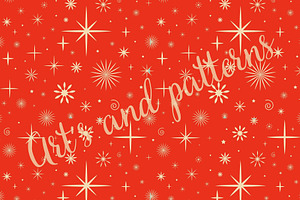 Red Christmas Retro Pattern