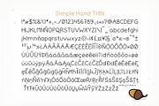 Simple Hand handwritten font, a Sans Serif Font by Side Project (Thumbnail 3 of 4)
