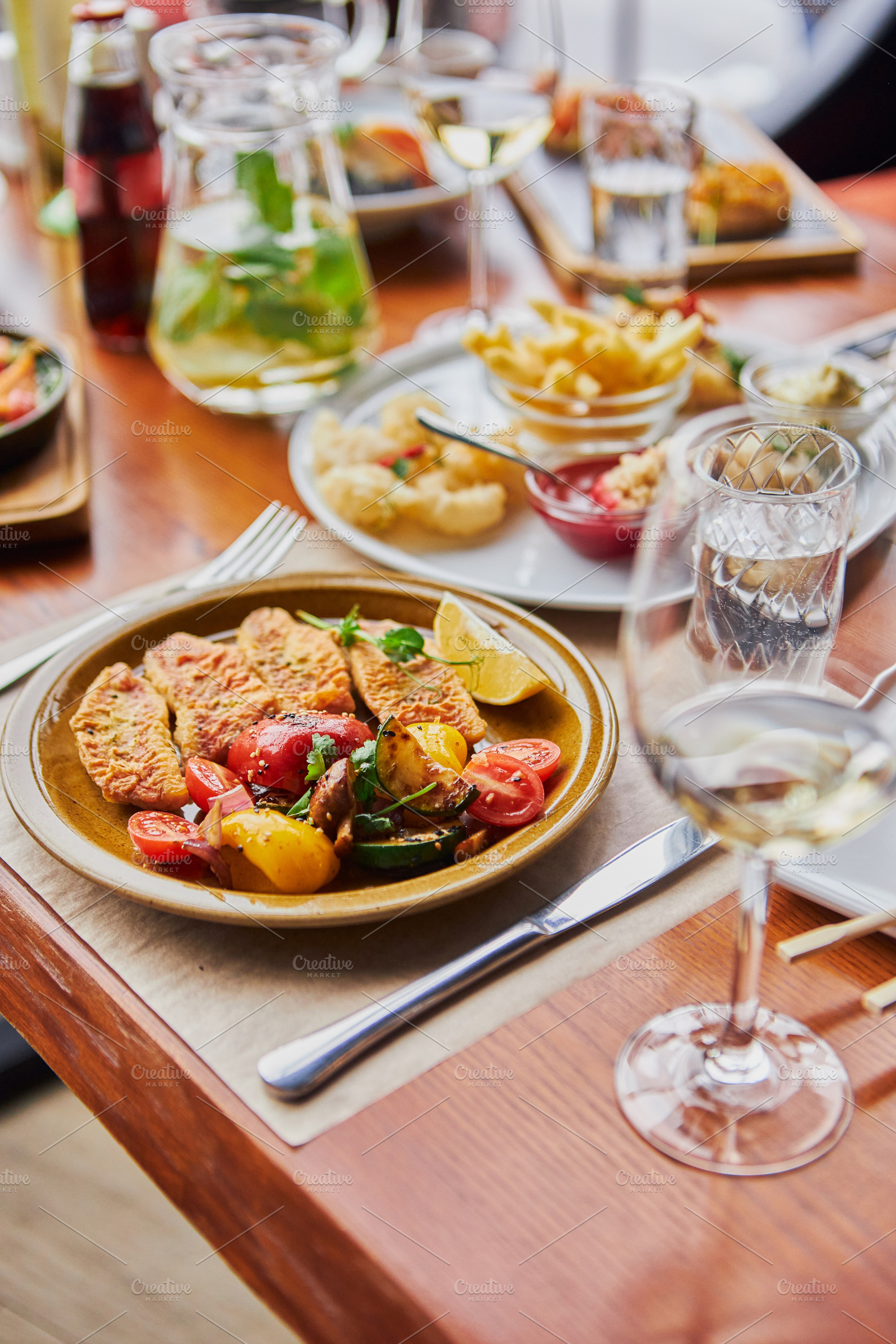 Banquet table, delicious food, a Photo by BUTKO Magazine