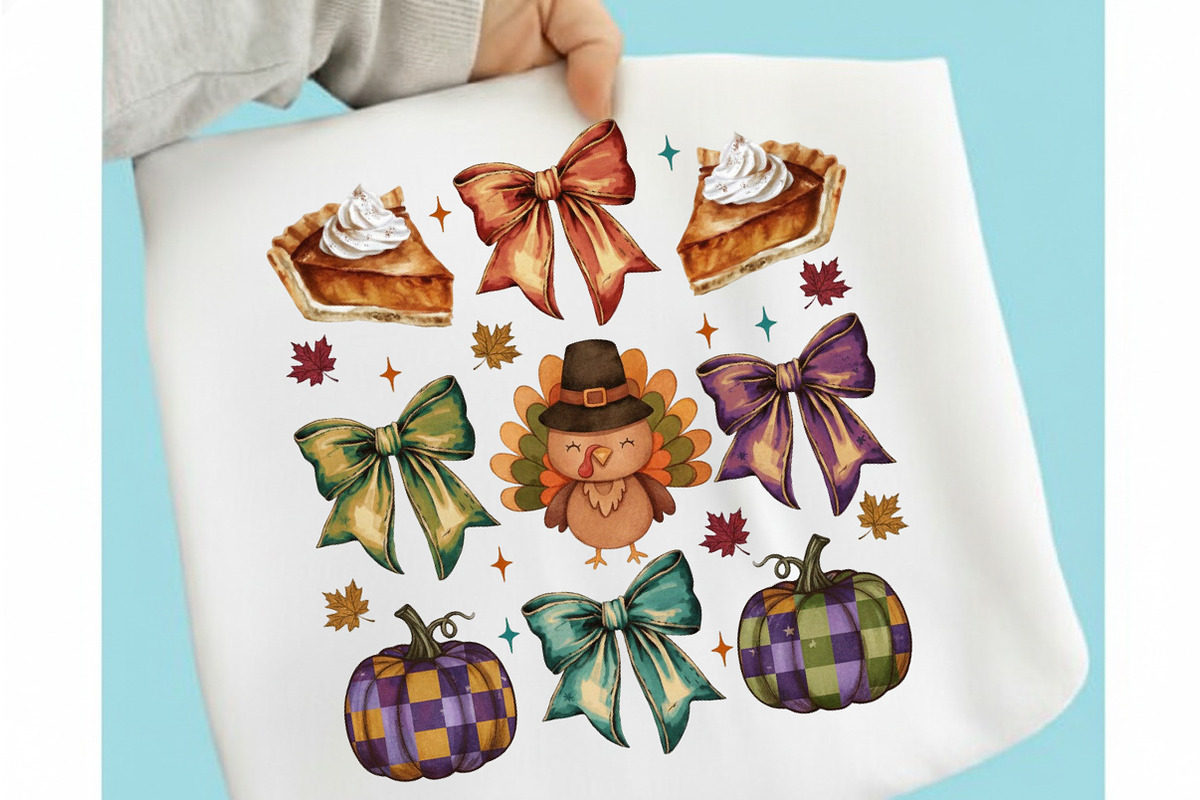 Retro Thanksgiving Png, Retro Fall, an Illustration by designcity5 (Photo 1 of 9)