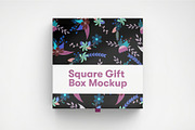 Square Paper Gift Box PSD Mockup, a Packaging Mockup by zphotographystudio (Thumbnail 2 of 11)