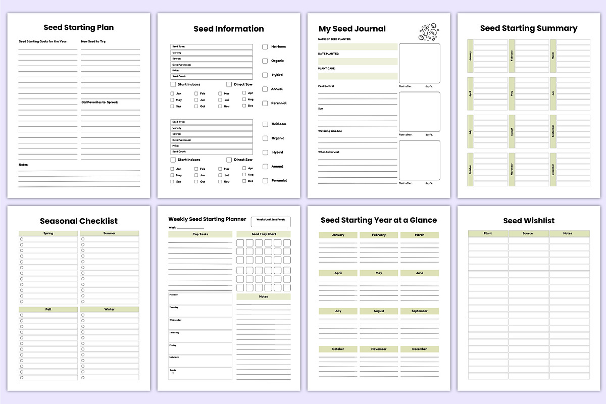 2025 Seed life Planner Canva Kdp, a Stationery Template by Mustafiz (Photo 4 of 7)