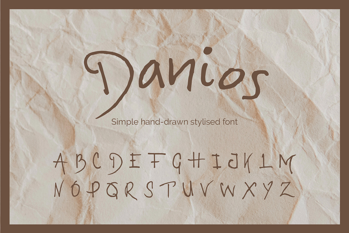 Danios a simple handdrawn font, a Handwritten Font by Salt & Pepper (Photo 1 of 4)