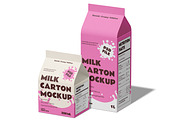 Milk Carton Gable Mockup, a Packaging Mockup by Permadi Creative (Thumbnail 4 of 5)