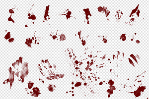 Blood Splatters Clipart