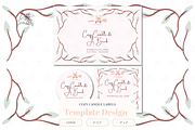 Cozy Candle Label Templates, a Stationery Template by Little Creative Scribbles (Thumbnail 1 of 5)
