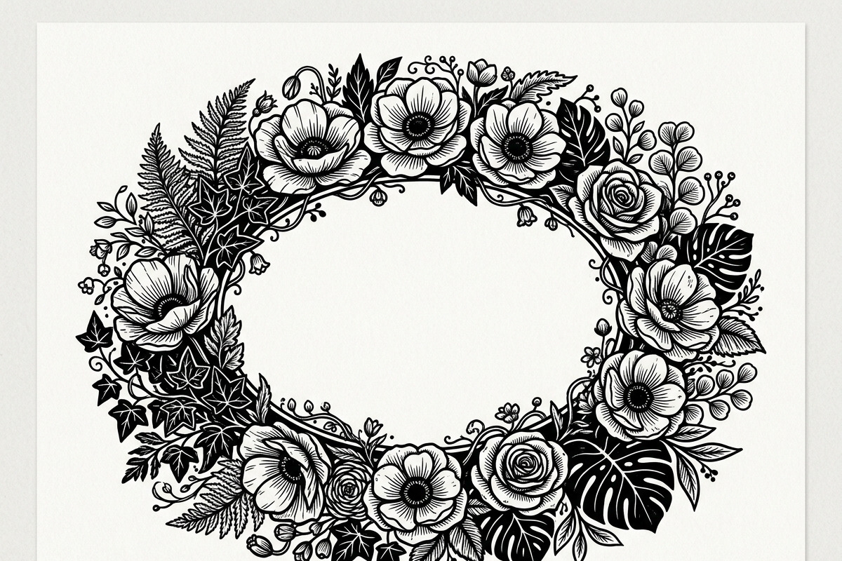 50 Elegant Floral Oval Mirror Frame, a Decorative Illustration by Amazin_art (Photo 15 of 34)