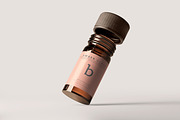 Amber Glass Bottle Mockup, a Cups & Container Mockup by pmvch (Thumbnail 13 of 20)