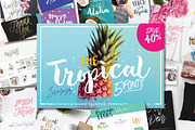 SALE !!! The Tropical - 5 Fonts, a Font by Dirtyline Studio (Thumbnail 1 of 19)