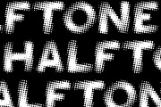 Half - A Halftone Display Font, a Sans Serif Font by Loudoun Design Co. (Thumbnail 5 of 5)