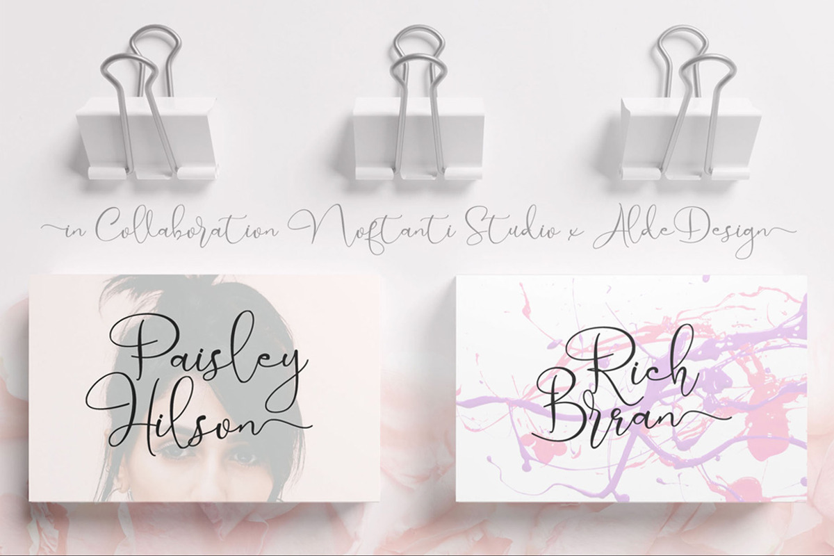 Marellia  Elegant Script Font, a Script Font by Aldedesign (Photo 9 of 9)