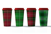 Christmas Seamless  Plaid Patterns, a Pattern Graphic by Vectorchoice (Thumbnail 5 of 6)