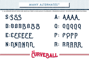 AE Curveball Vintage Typeface