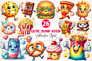Cute Junk Food Sublimation Clipart, a Work Illustration by Dream Creation (Thumbnail 1 of 5)