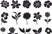 Gardening Flower And Leaves Silhouet, an Object Graphic by DesignBTF (Thumbnail 4 of 8)