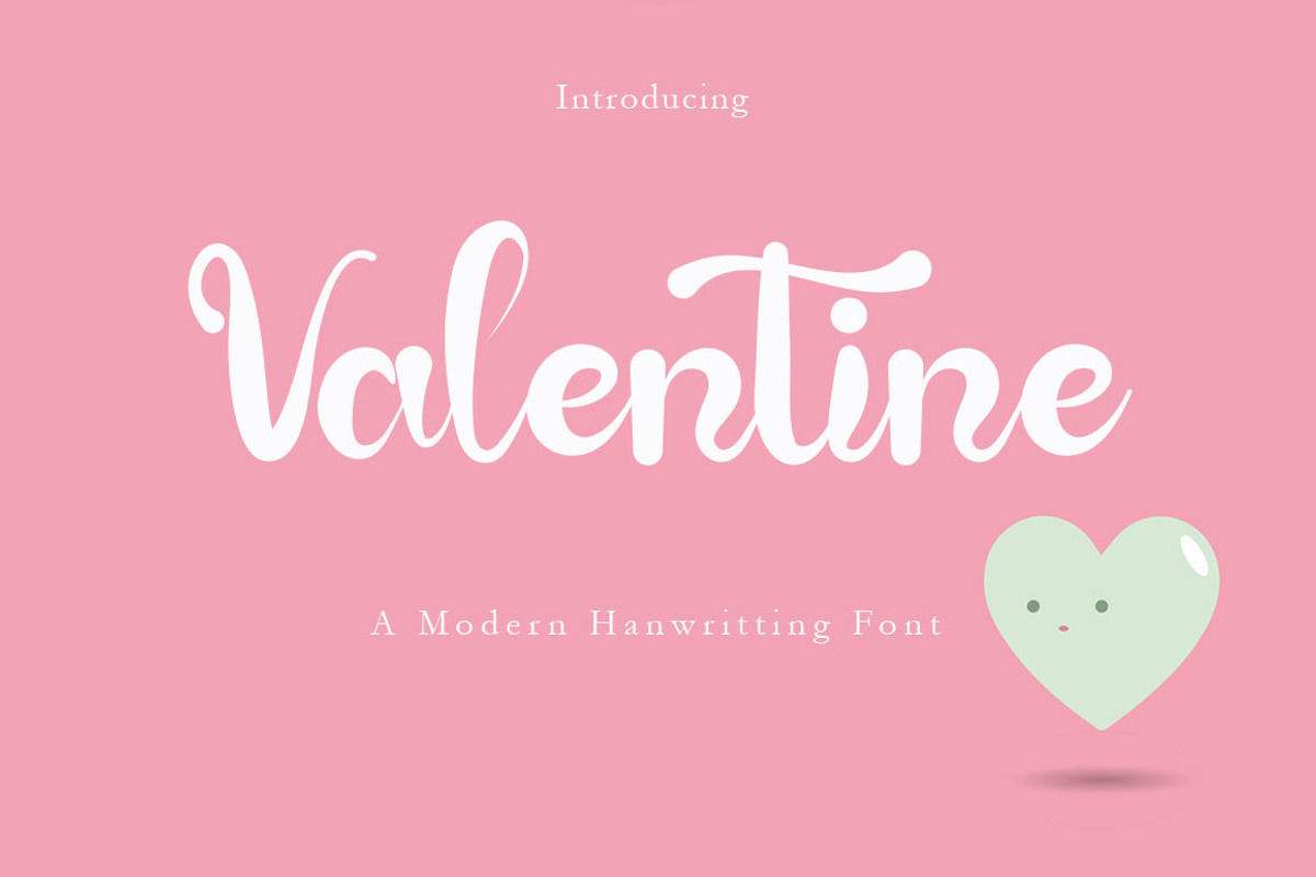 Valentine, a Script Font by Roni Studio (Photo 1 of 5)