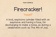 Firecracker, a Handwritten Font by Kirsty Snovicky (Thumbnail 2 of 4)