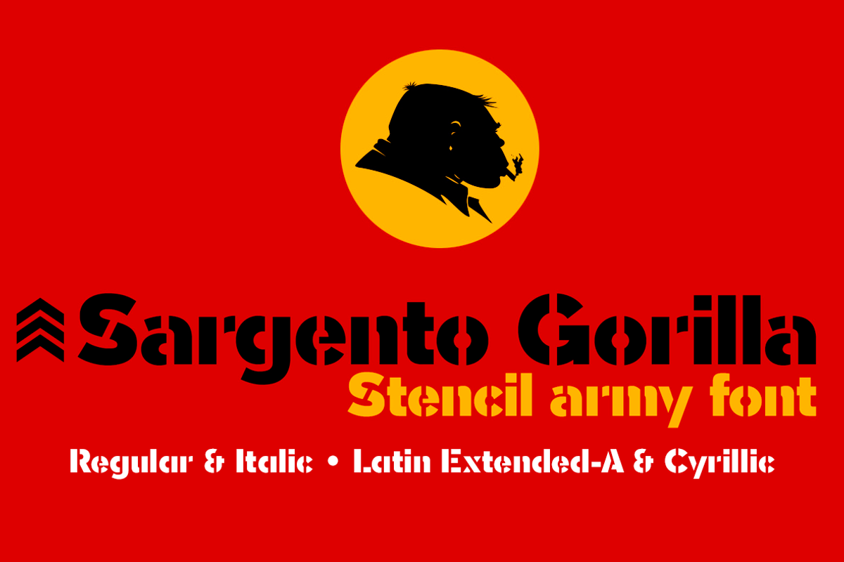 Sargento Gorila 2 fonts preview 7