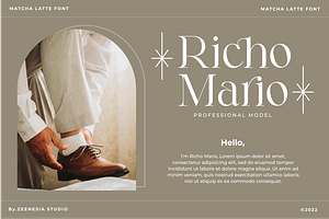 Matcha Latte - Modern Stylish Font