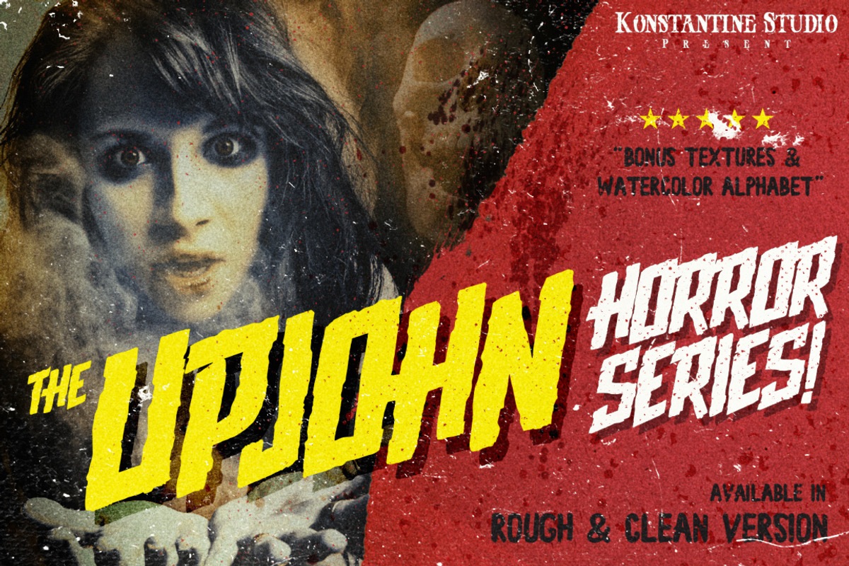 Upjohn Halloween Brush horror font