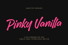 Pinky Vanilla - Handwritten Font
