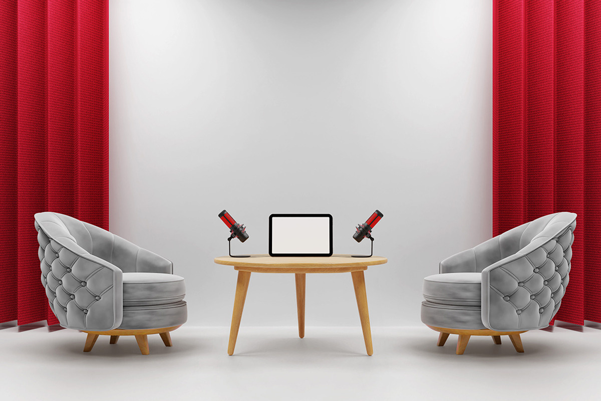 Podcast Room - Wall Mockups, an Advertising Mockup by Artlogs x Modaldesain (Photo 2 of 2)