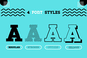 Fox Strong 4 Font Styles, a Slab Serif Font by Fox7 By Rattana (Thumbnail 2 of 13)
