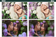 35 Lilac flower photo overlays,, a Layer Style Add-On by OverlayBox (Thumbnail 3 of 5)