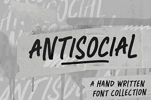 ANTISOCIAL Font Collection