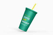 Plastic Cup with Straw Mockup, a Product Mockup by graphypix (Thumbnail 1 of 4)